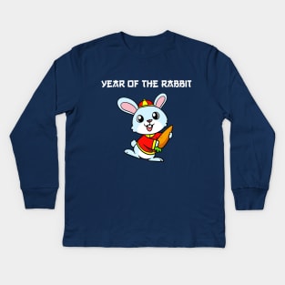 Rabbit Zodiac Kids Long Sleeve T-Shirt